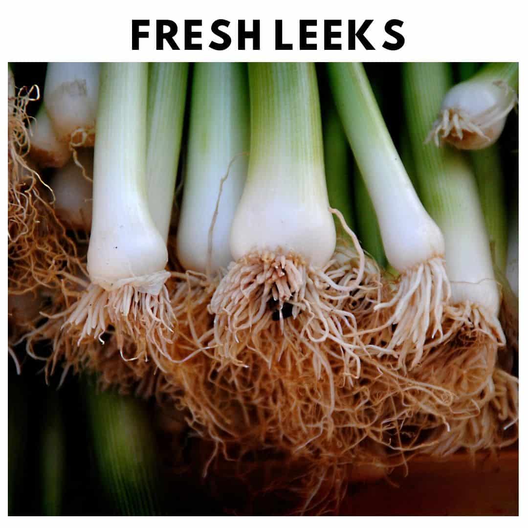 Fresh Leeks Oven Roasted Fresh Vegetables