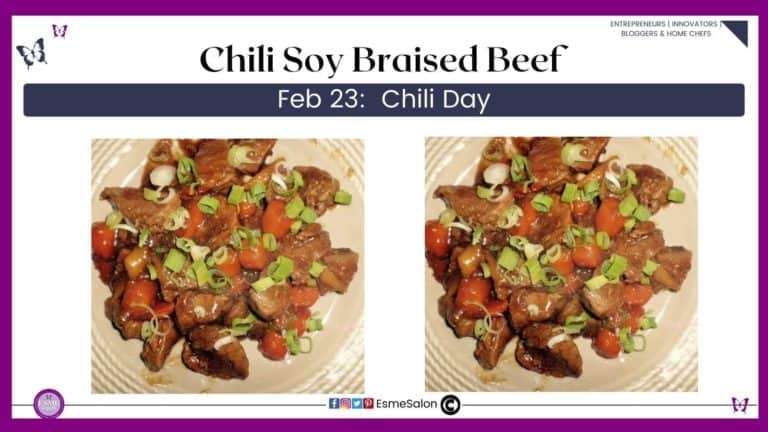 an image of Chili Soy Braised Beef done in Slow Cooker