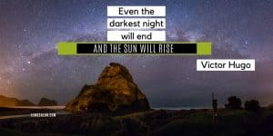 a night scene with start in the sky