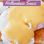 Poached Egg on Toast with hollandaise sauce