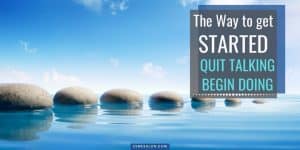 sea and sky with huge rocks all lined up in a distance