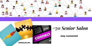 caricatures all connected with dotted lines in cyber space