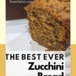 Zucchini Bread with the first slice cut off
