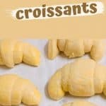 Flaky Butter Croissants already rolled out and ready to bake