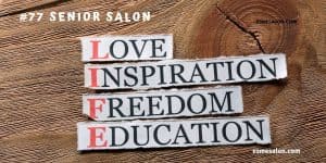Love Inspiration Freedom Education on a wood background L I F E - Life