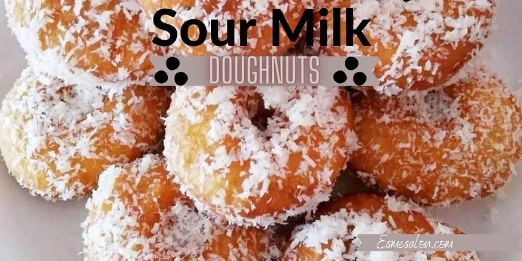 Sour Milk Donuts Covered in Coconut