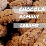 Chocolate filled Romany cream cookies