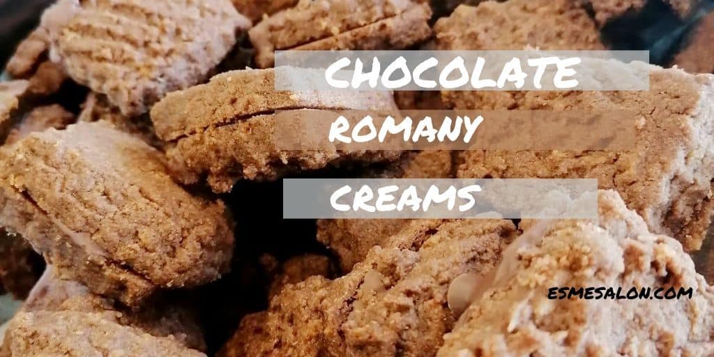 Chocolate filled Romany cream cookies