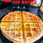 Egg Waffle in black waffle maker
