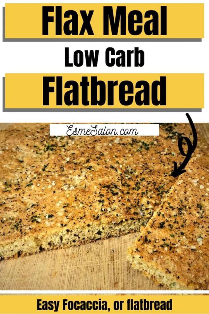 Sliced flax flatbread topped with sesame and poppy seeds