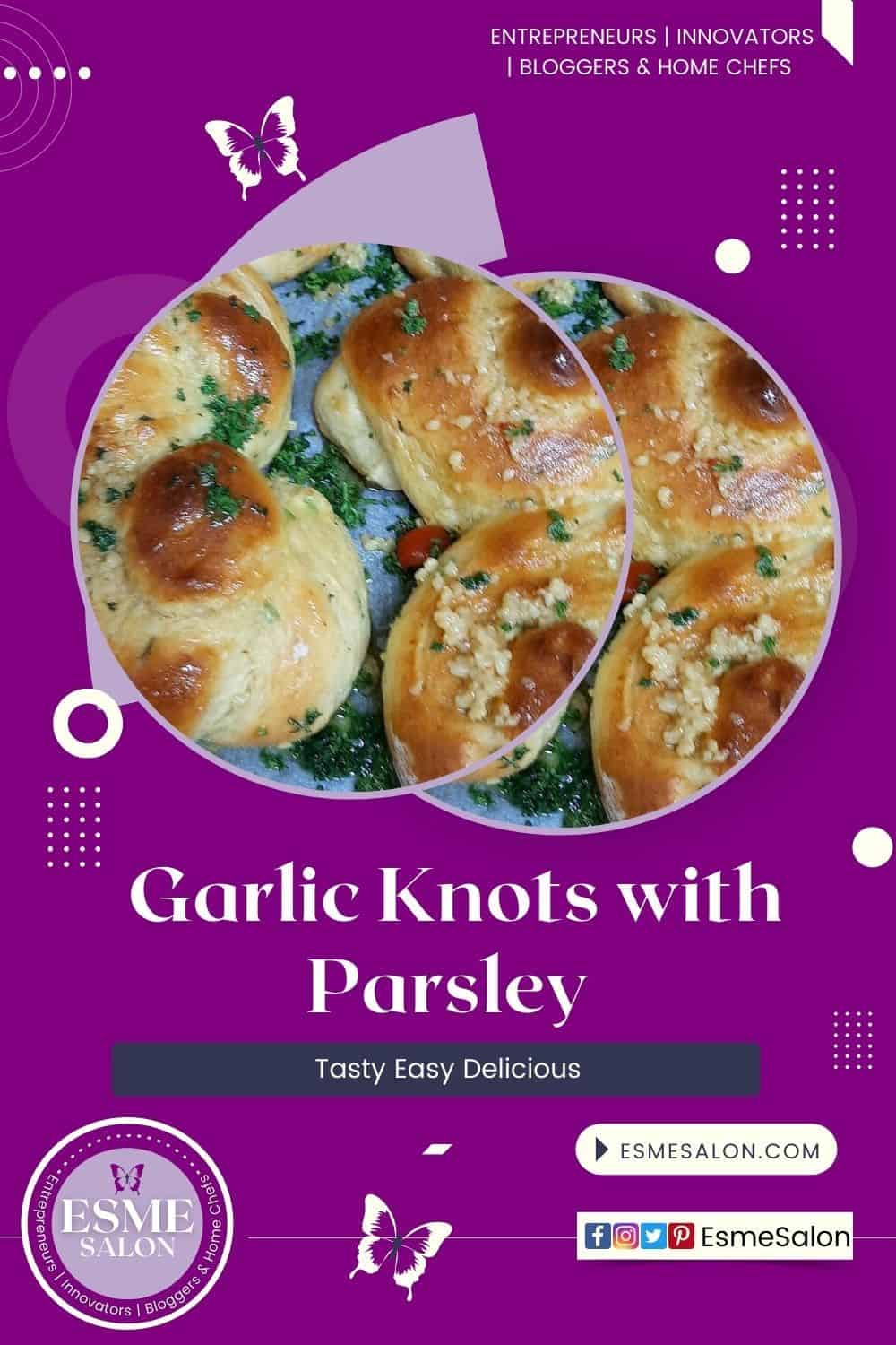 An image of Crazy Garlic Knots Parsley (bread rolls)