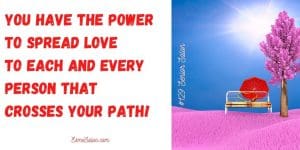 pink flower field with a seating bench, and red umbrella