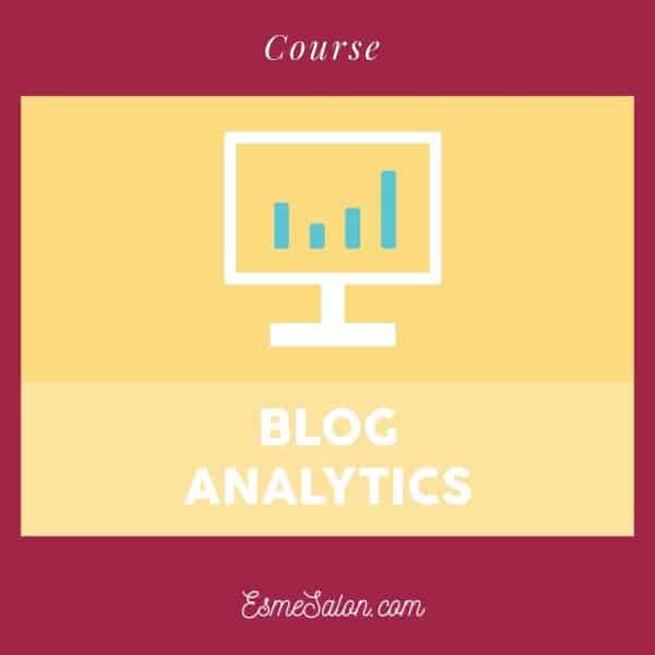 Computer screen showing Blog Analytic bars