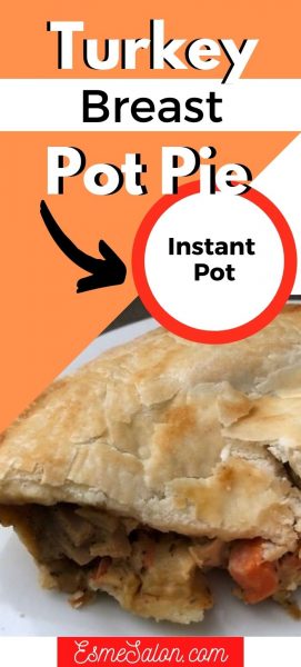 Leftover Turkey Breast Pot Pie with flaky dough crust