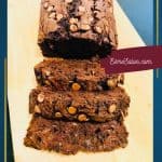 Zucchini Bread with chocolate chops and nuts
