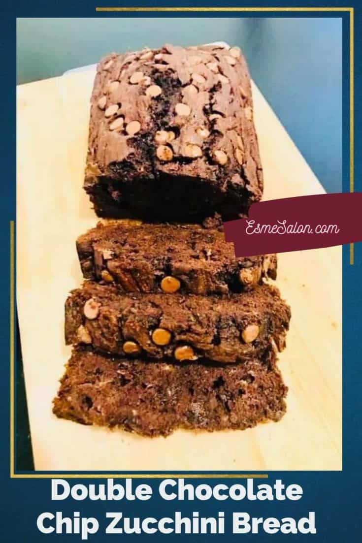 Zucchini Bread with chocolate chops and nuts