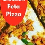 Sweet Chili Chicken Peppadews Feta Pizza with tomato