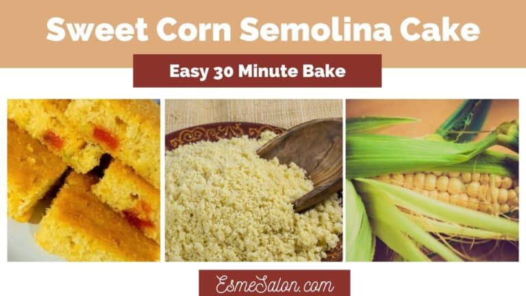 Sweet corn Semolina Bread with Coconut
