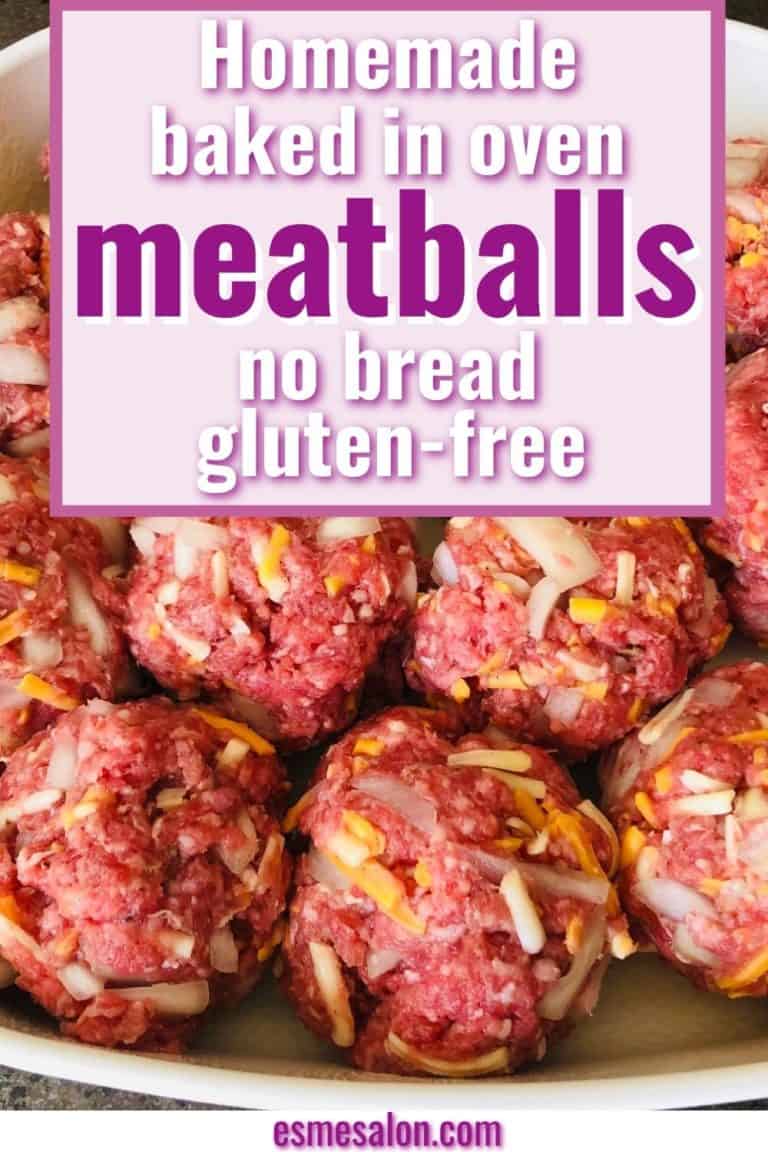 Homemade Meatballs without Breadcrumbs baked in the Oven