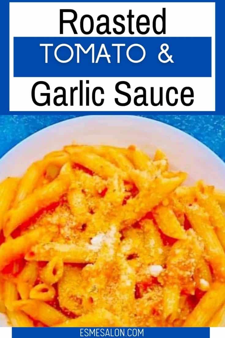 Tomato & Garlic sauce with a bowl of Arrabbiata Pasta