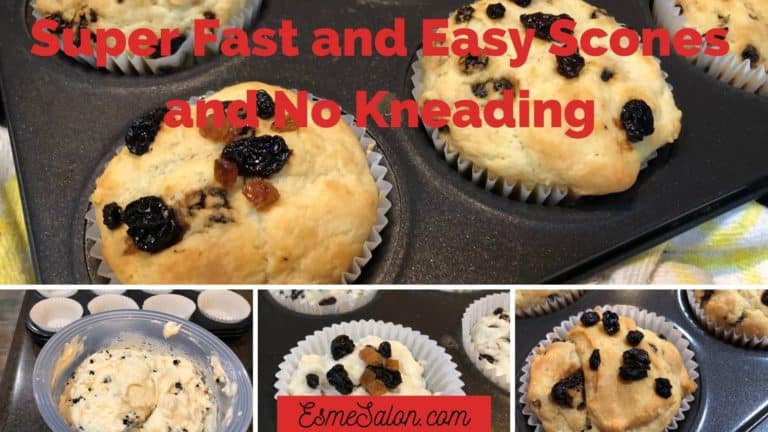 12 Super Fast, Easy Delicious Teatime Scones raw and some baked in cupcake pan