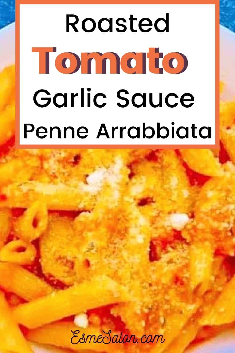 Tomato & Garlic Sauce with a bowl of Pasta