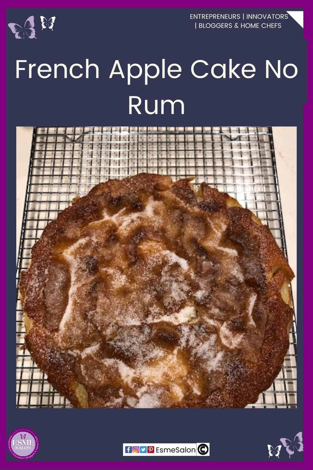 an image of a baked French Apple Cake