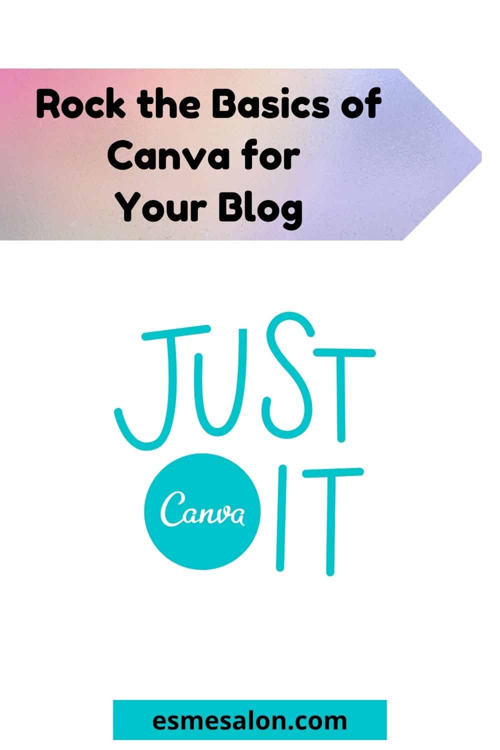 Just Canva written on a white background and Canva part of the logo