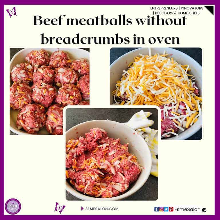 Homemade Meatballs without Breadcrumbs baked in the Oven