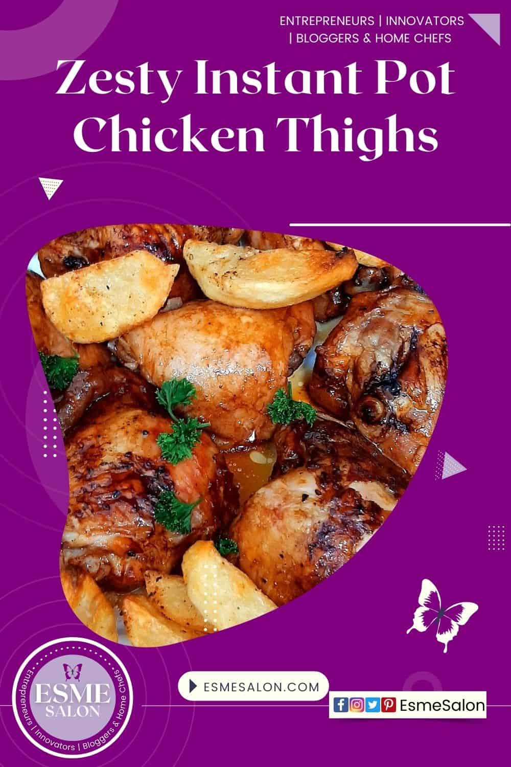 An image of Chicken thighs with potatoes