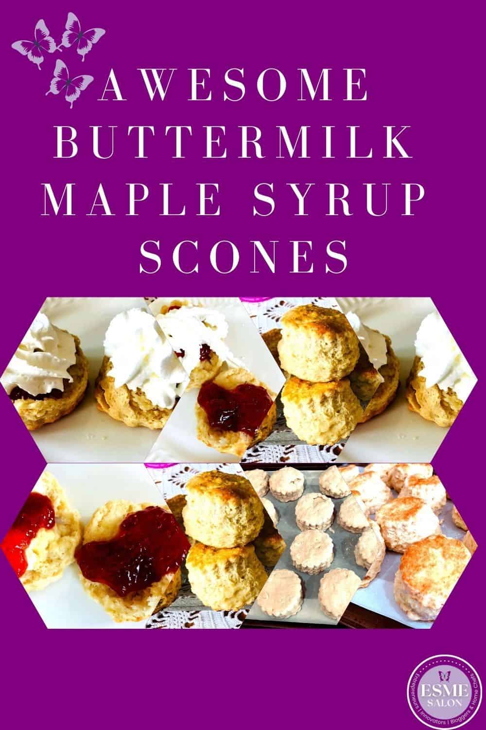 buttermilk scones with jam and cream