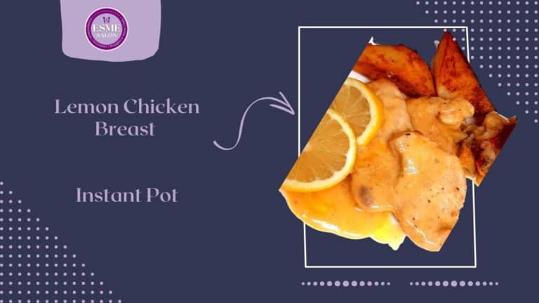 Lemon chicken with potato and sauce serves with slices of orange