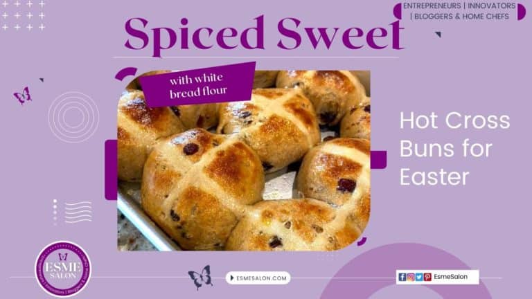 Hot Cross Buns for Easter studded with fruit