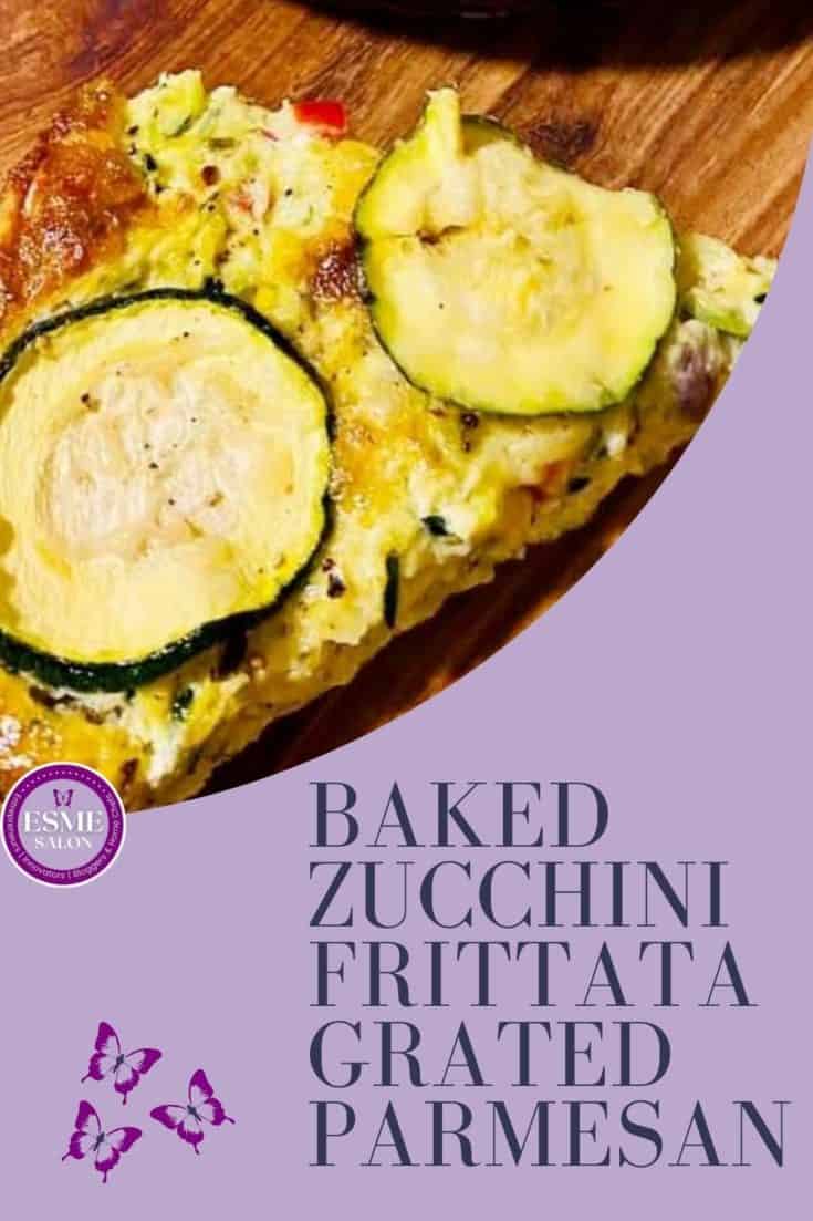 Baked Zucchini Frittata with Grated Parmesan