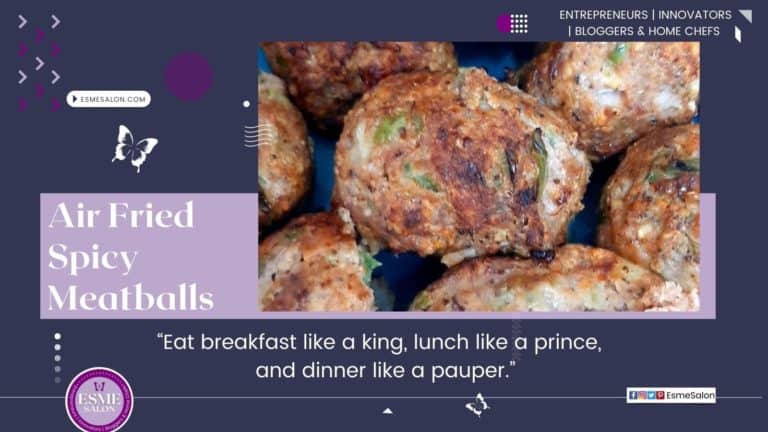 Fried Meatballs with chopped coriander and spices