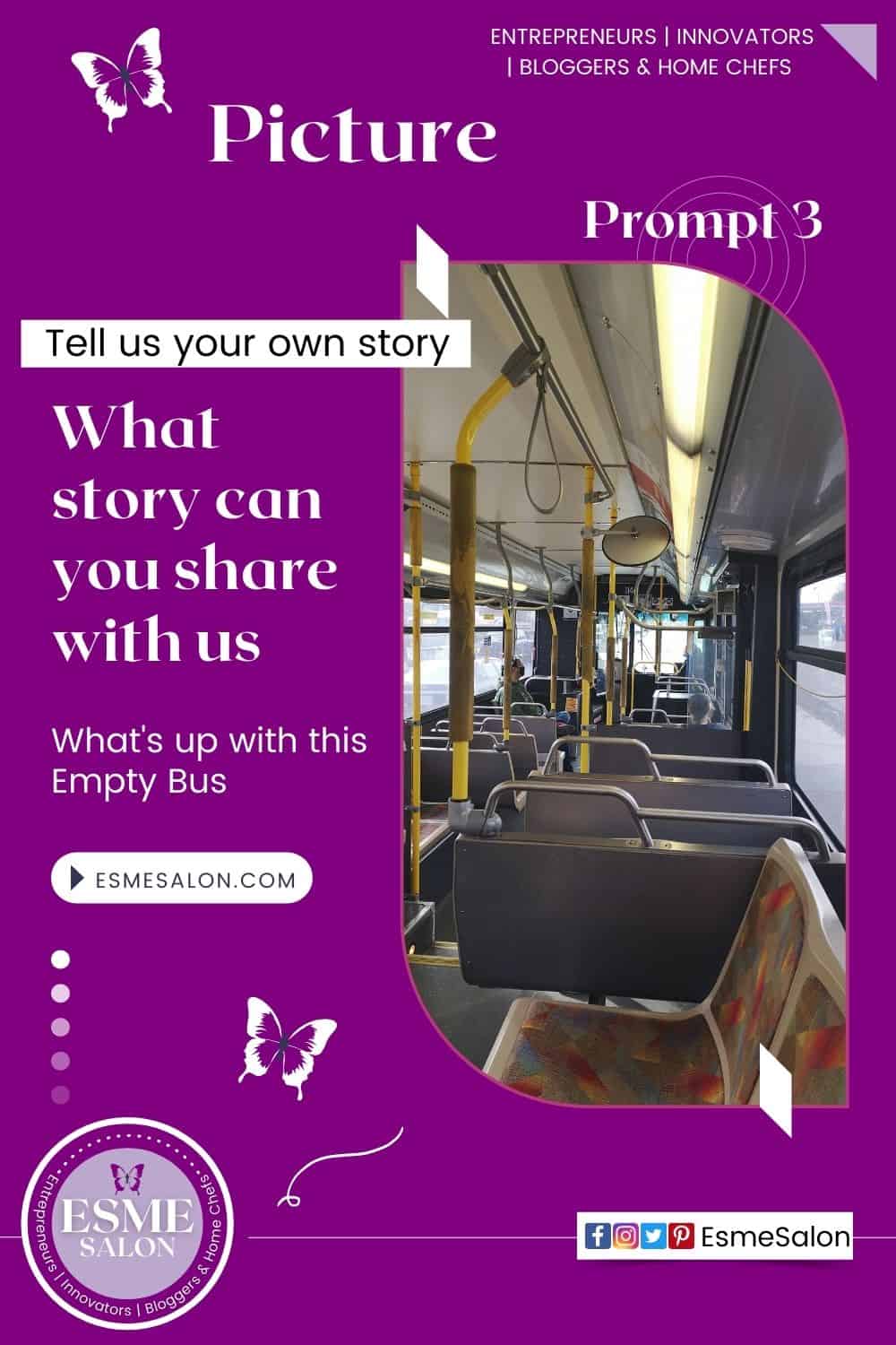 Bus with only one person at the front of bus