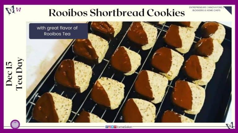 Rooibos Shortbread Cookies