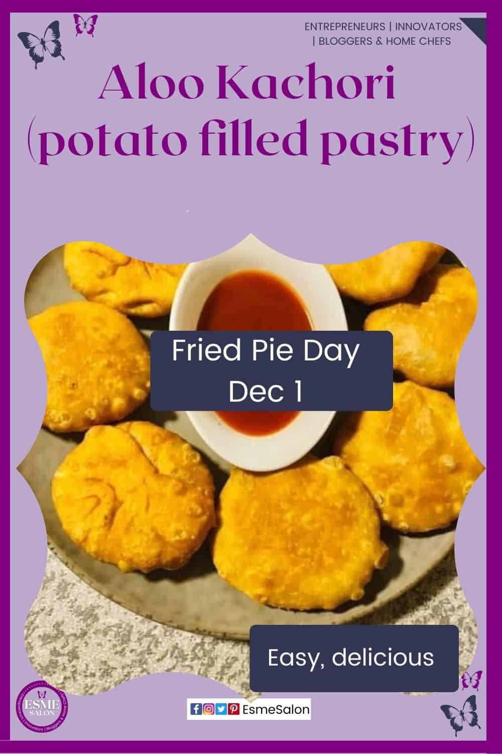 an image of Potato filled pastry, Aloo Kachori