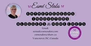 Email signature with image and logo for Esme Slabs of EsmeSalon.com