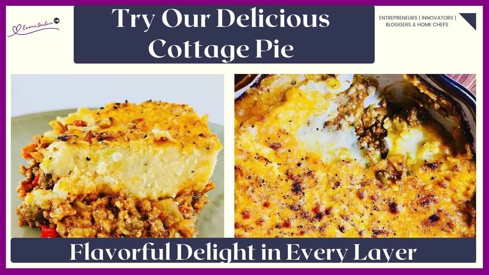 an image of a plate filled with Cottage Pie