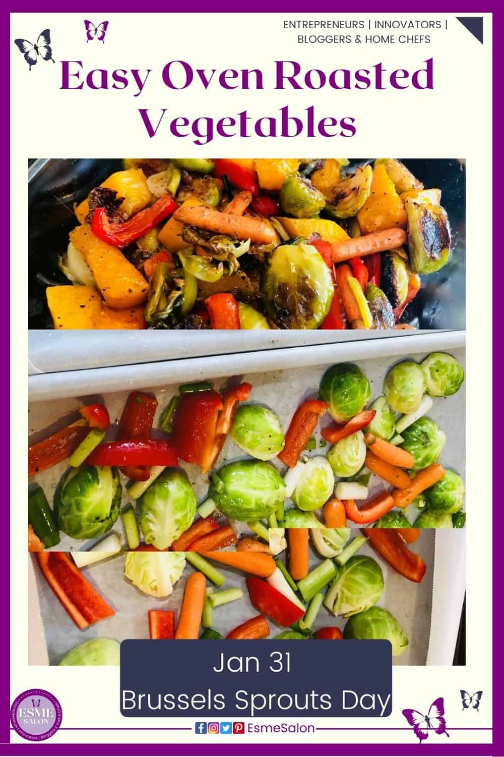 an image of fresh cut veggies for an Easy Oven Roasted Vegetables dish
