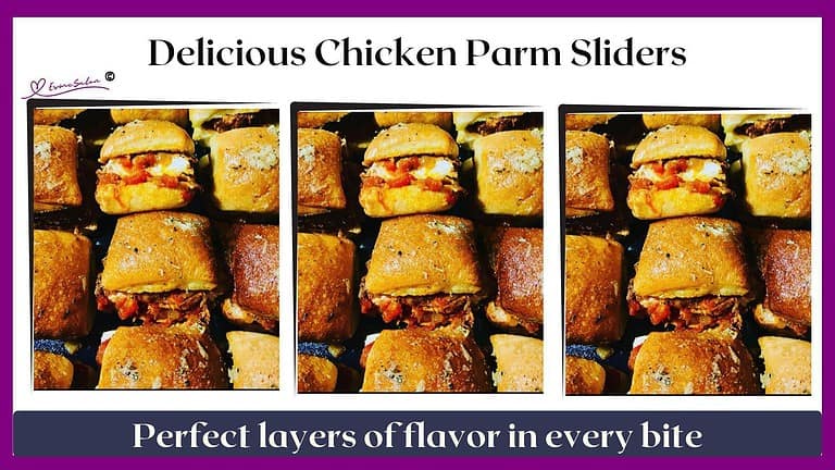 an image of a platter filled with Chicken Parm Sliders