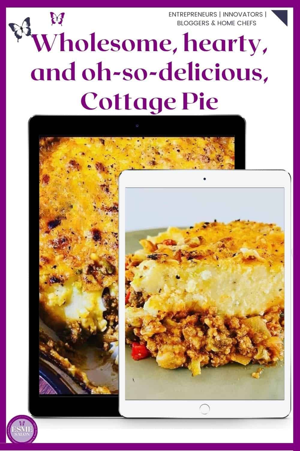 an image of a plate filled with Cottage Pie