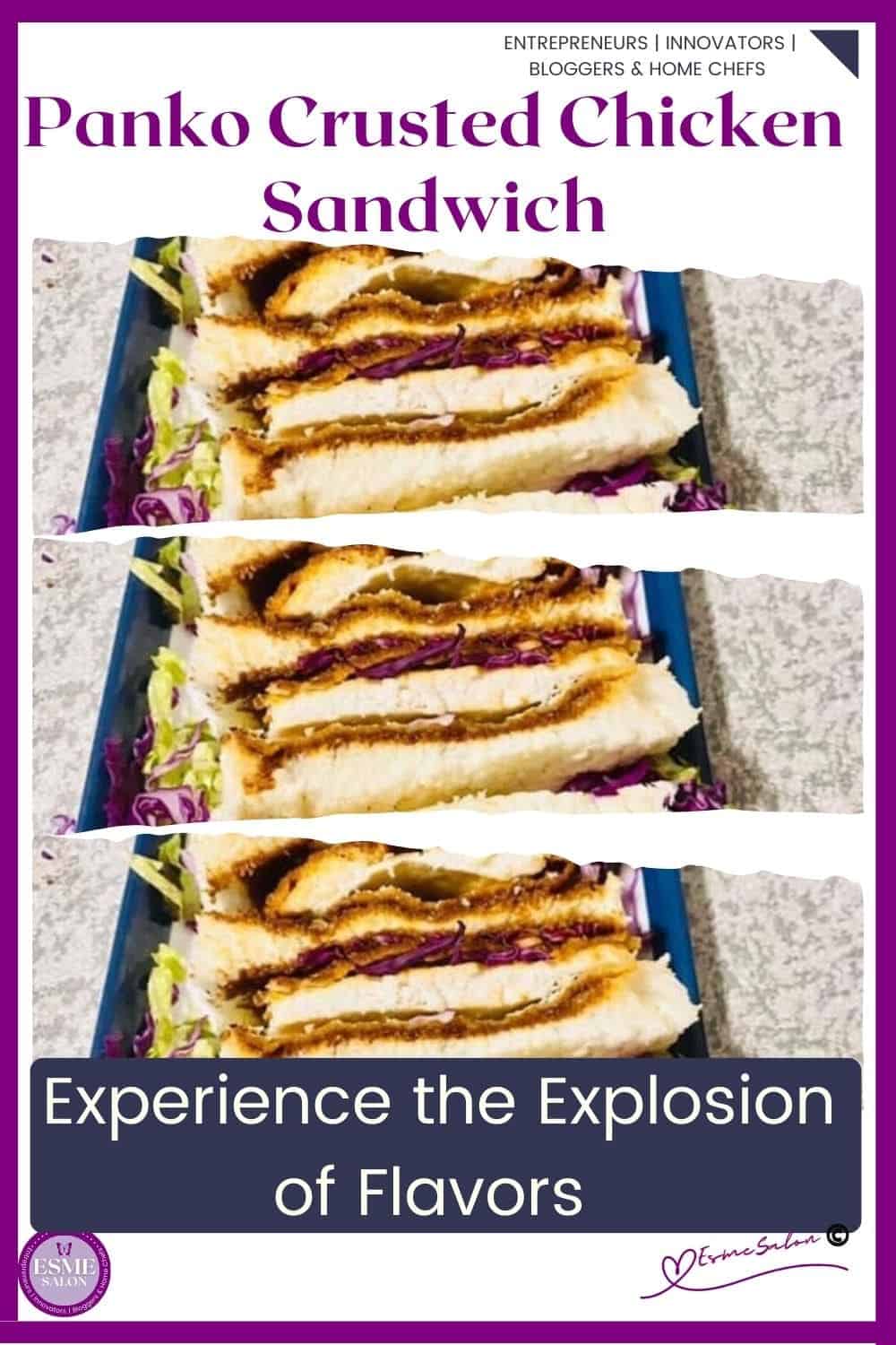 an image of Crispy Panko Crusted Chicken Sandwiches with Tonkatsu Sauce