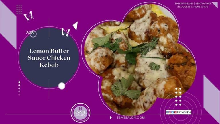 Lemon Butter Sauce Chicken Kebab