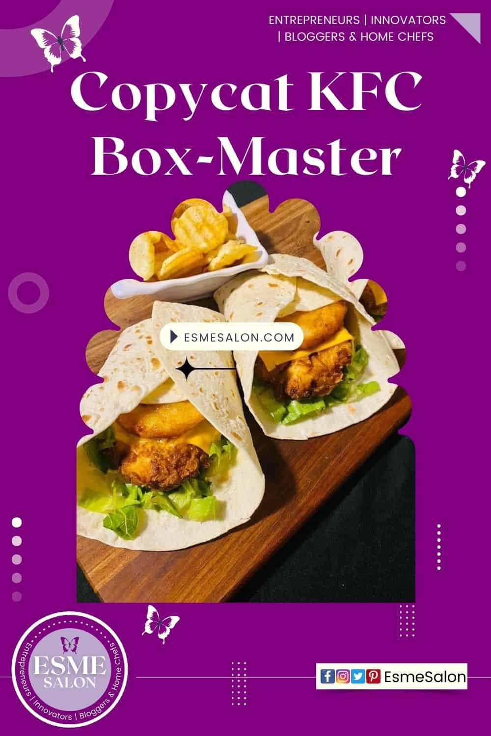 KFC Box-Master made with breaded chicken fillets