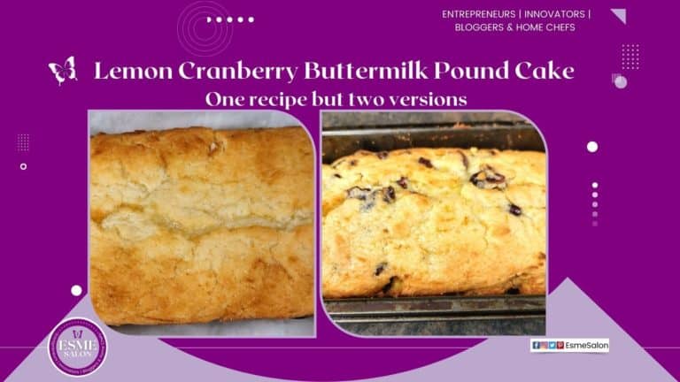 Two loaves, one Lemon and the other orange buttermilk pound cake