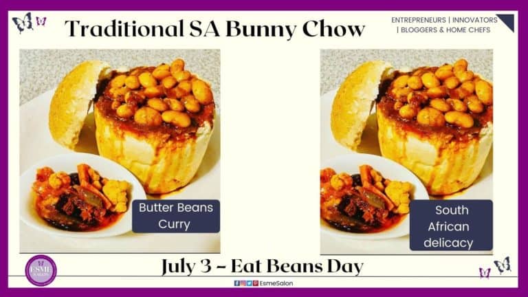 Bunny Chow With Butter Beans Curry
