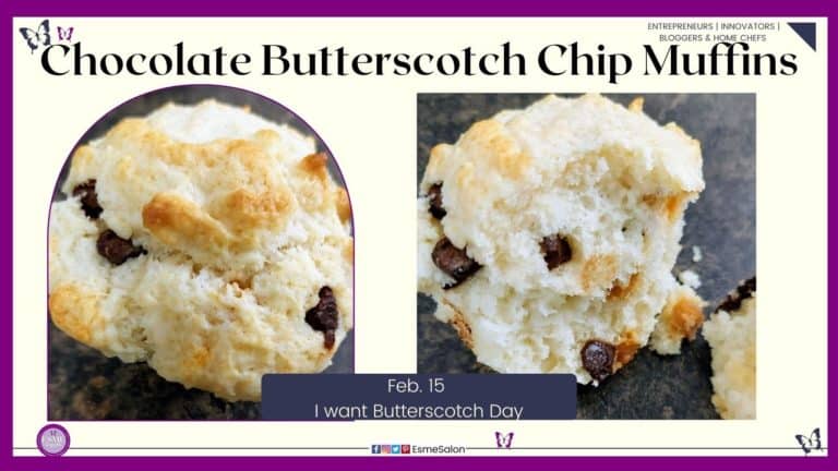 an image of a Chocolate and Butterscotch Chip Muffin