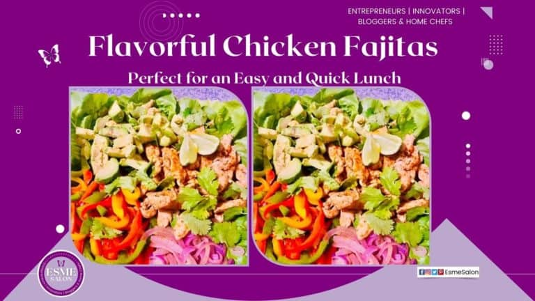 An image of a deep bowl filled with Chicken Fajitas